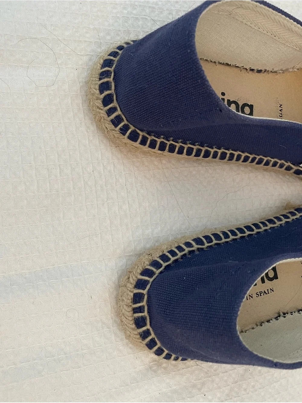 Classic Women's Navy Espadrille Slip-Ons